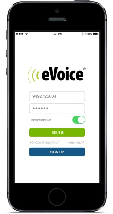 evoice sign in app.